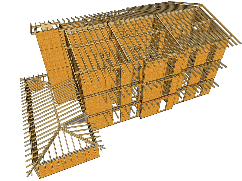 Platform Frame Edifici in legno Sistem Costruzioni