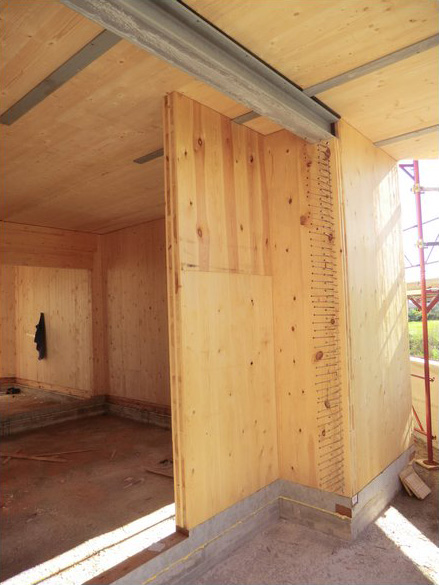 Edificio de varios pisos madera prefabricado ecosostenible XLam latina sistem costruzioni